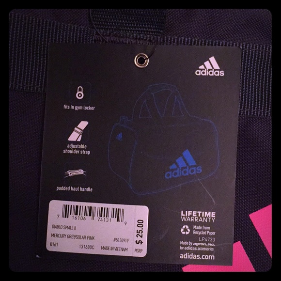 RESTOCKED! ONLY 1! Adidas Diablo Small Duffel - Picture 8 of 8